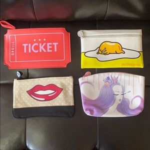 4 NEW IPSY MAKEUP BAGS 4